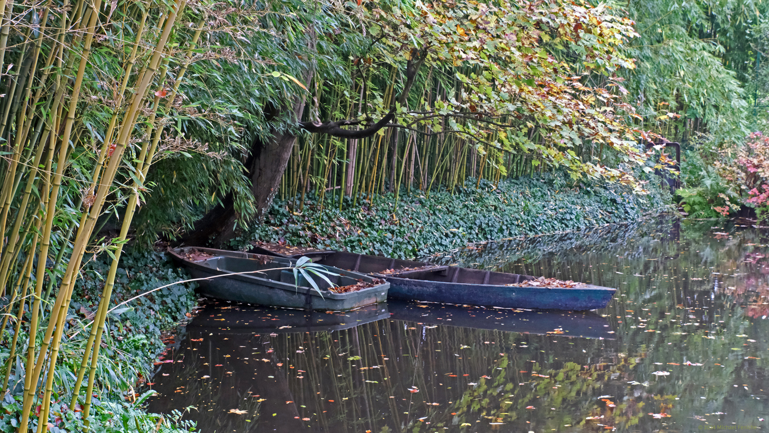 Boats on Monet's Pond - Photo by Fenichel