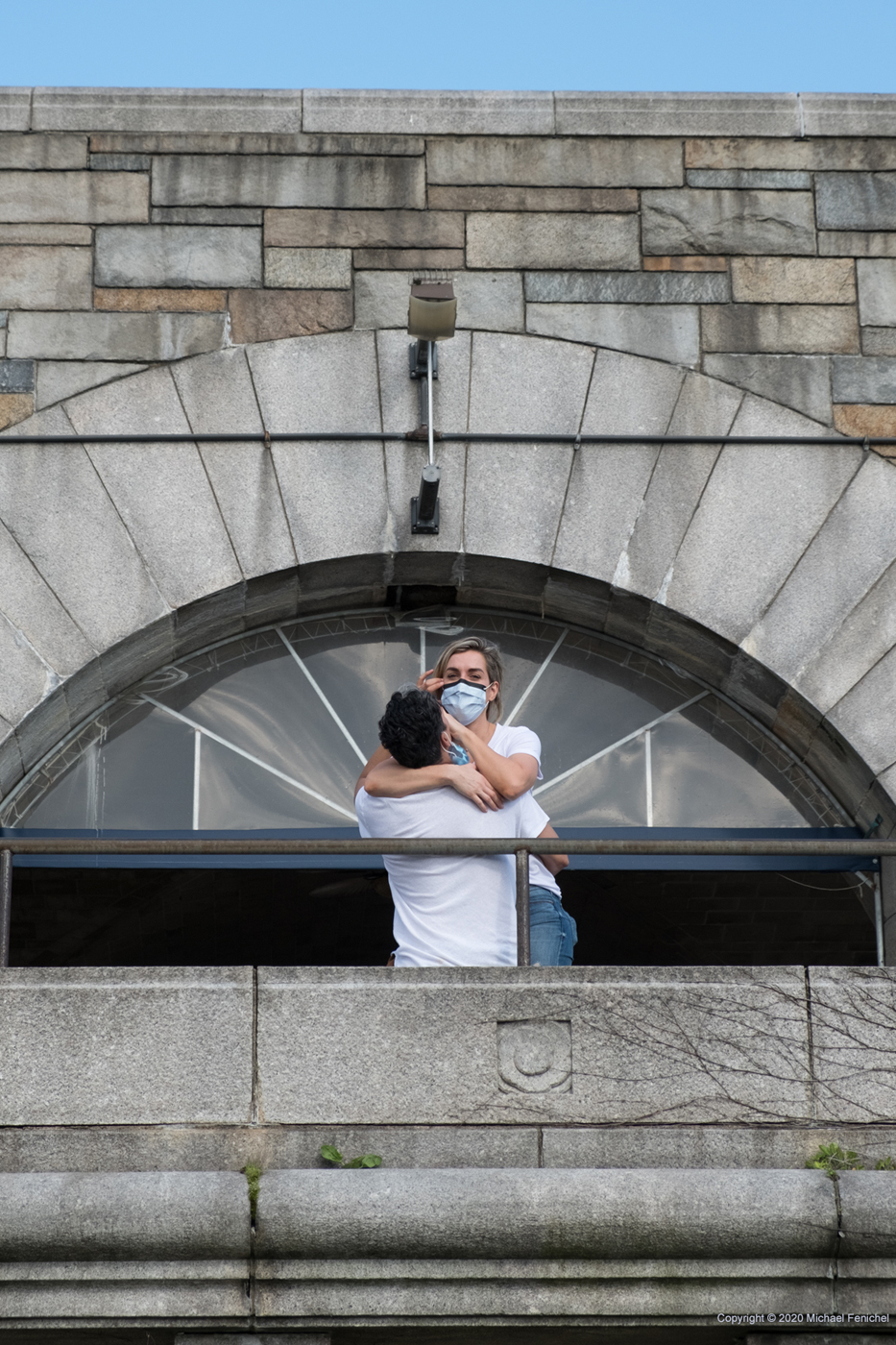 [Masked Couple at 79th St. Rotunda]