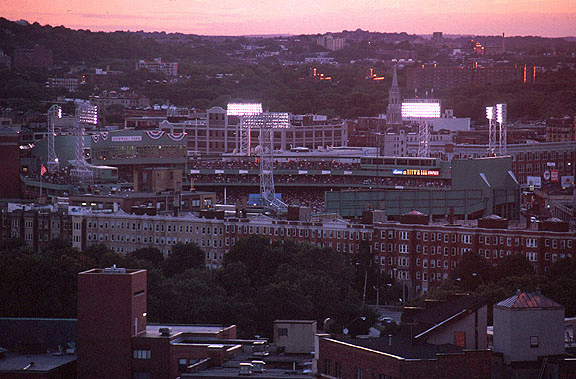 [Fenway Stadium at Dusk]