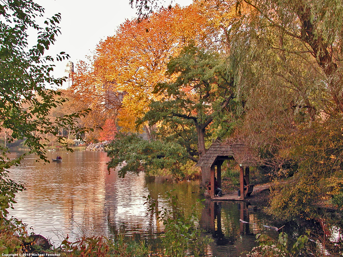 Central Park Gazebo in Autumn