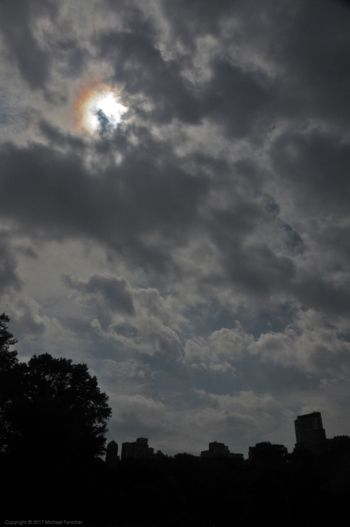 [Solar Eclipse 2017 - unfiltered - behind clouds]