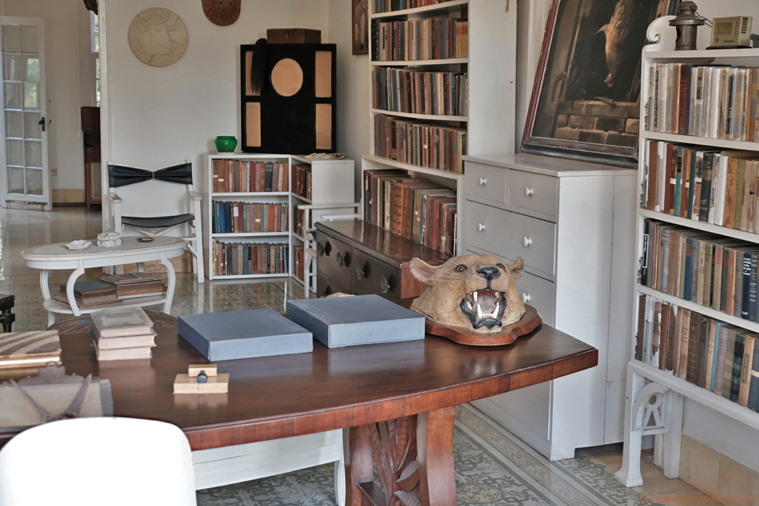 Hemingway's Library - with Picasso Plate