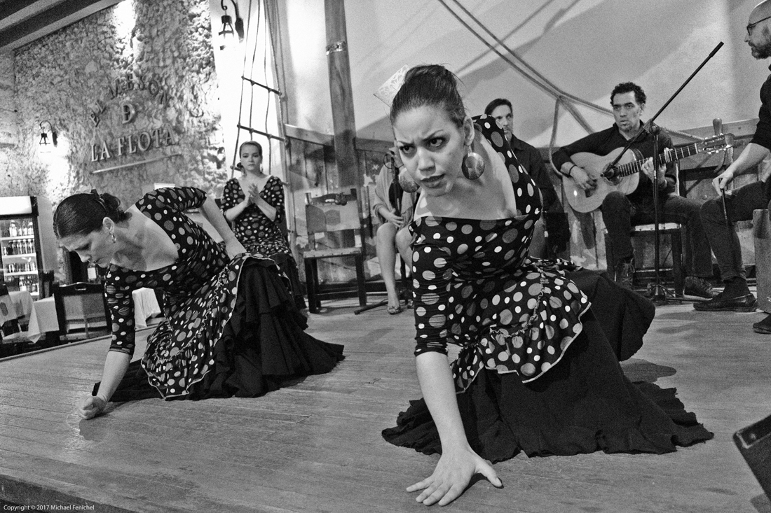 Flamenco Dancers - Black and White