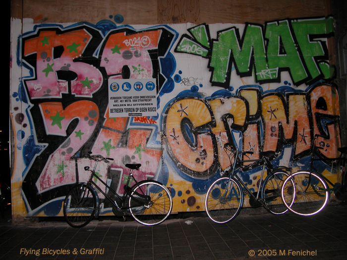 [Flying Bicycles and Graffiti]