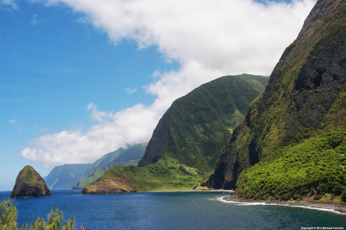 [Kalaupapa Pali and Ocean]