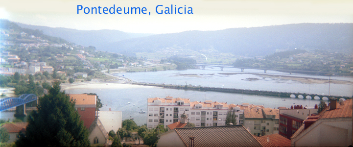 [Pontedeume Panorama   --  CLICK ON PHOTO TO SEE FULL-WIDTH PANORAMIC IMAGE -- ]