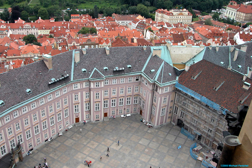 [Courtyard within Prague Castle]