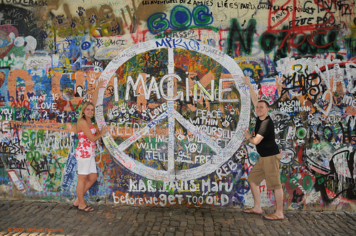 Lennon Wall - Prague - Praha