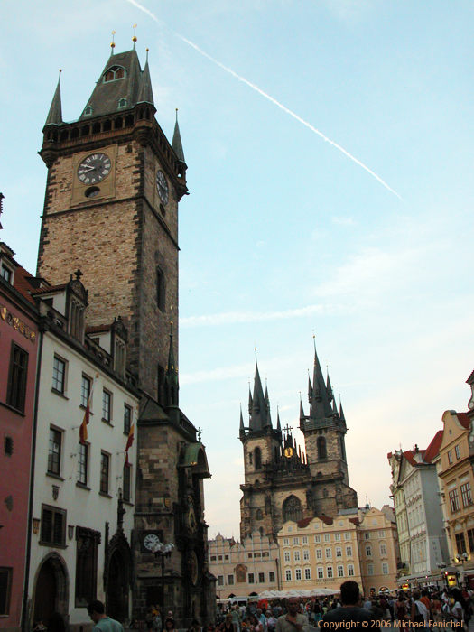 [Approaching Prague's Old Town Square]
