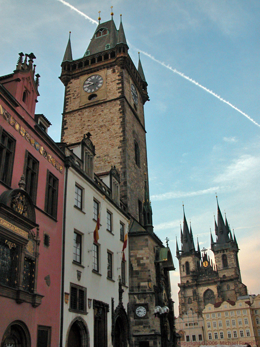 [Approaching Prague's Old Town Square]