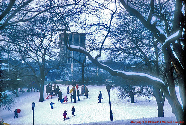[Winter Scene - Riverside Park]