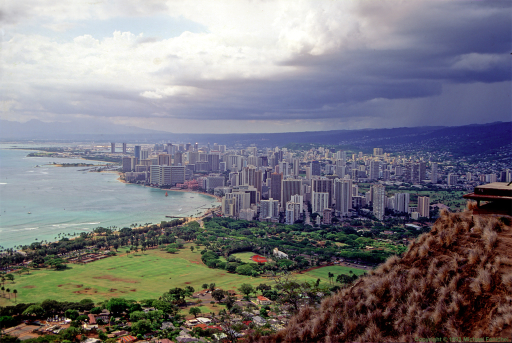 [Waikiki Beach from Atop Diamond Head]